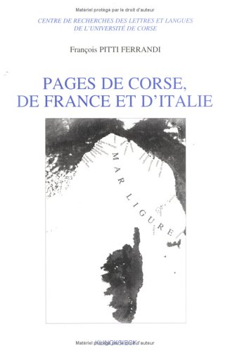 Pages de Corse, de France et d'Italie