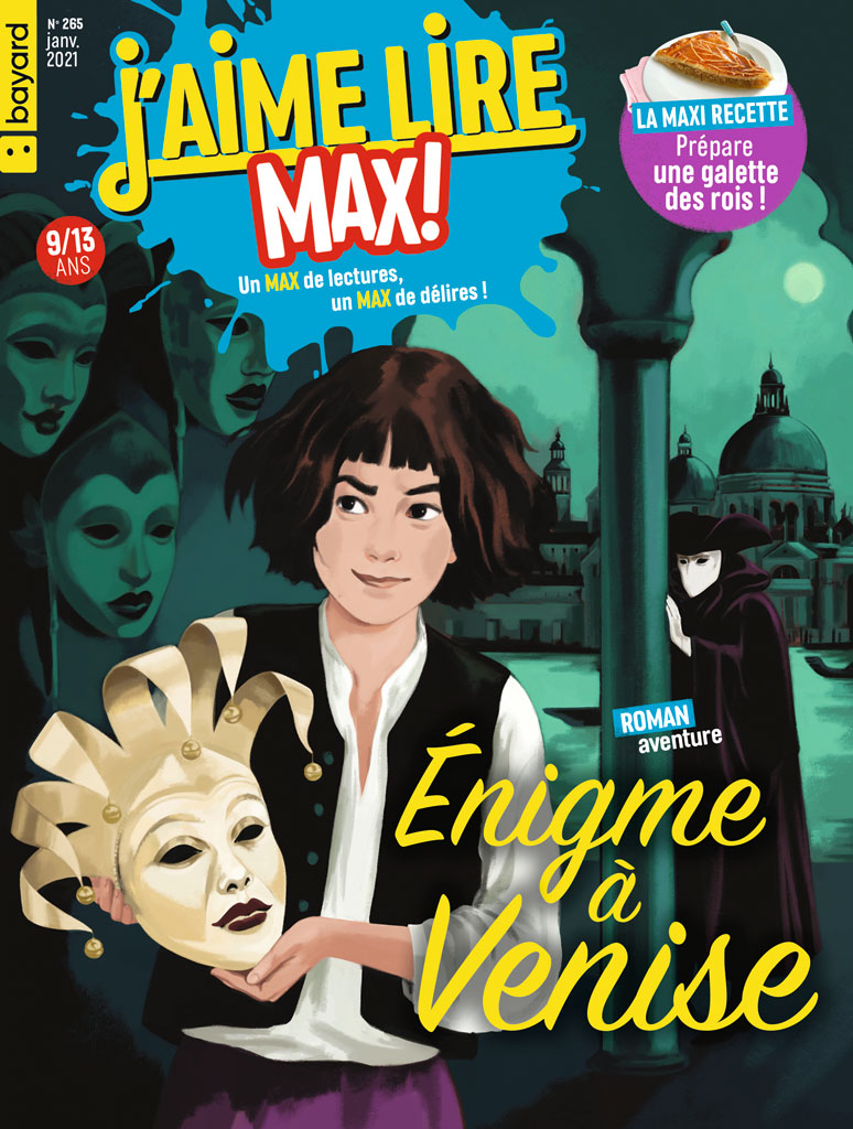 D Lire/ J'aime lire MAX !, 265 - Janvier 2021 - Enigme à Venise